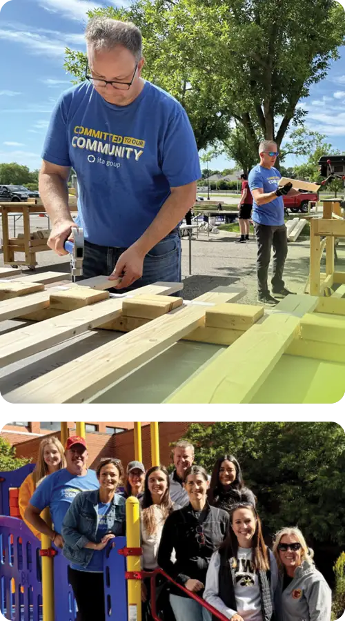 ITA Group team members help build communities